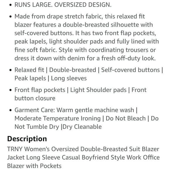 TRNY Oversized Relaxed Fit Mini Multi Colored Houndstooth Blazer Size M - Picture 12 of 13